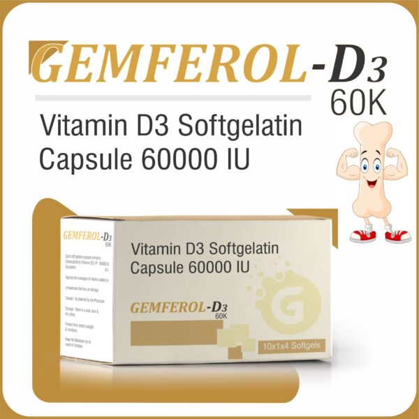 Vitamin D3 Softgelatin Capsule 60000 IU