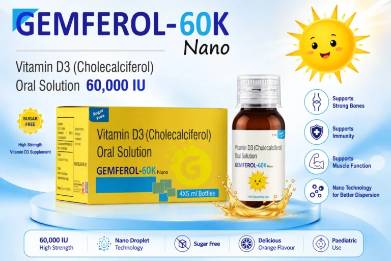 Vitamin D3 (Cholecalciferol) Oral Solution 60,000 IU Supplier in India